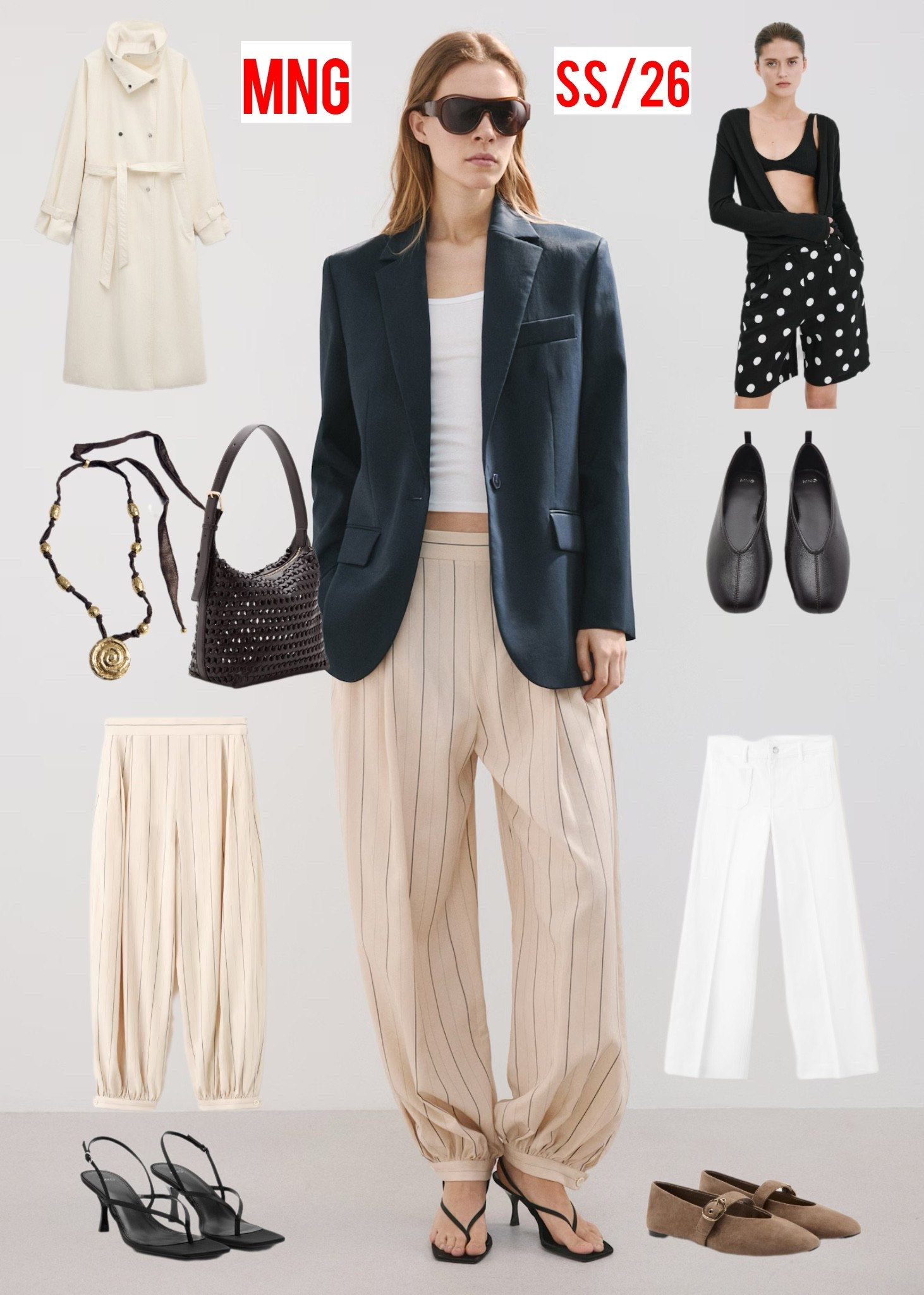 Mango SS 26 collection is a minimalist girl’s dreams, the funnel coat trenchcoat is definitely a must have, the cut on that blazer? Polka dot shorts, stylish ballet flats and Ofcourse super trendy balloon pants  

#LTKstyletip #LTKspring #LTKuk