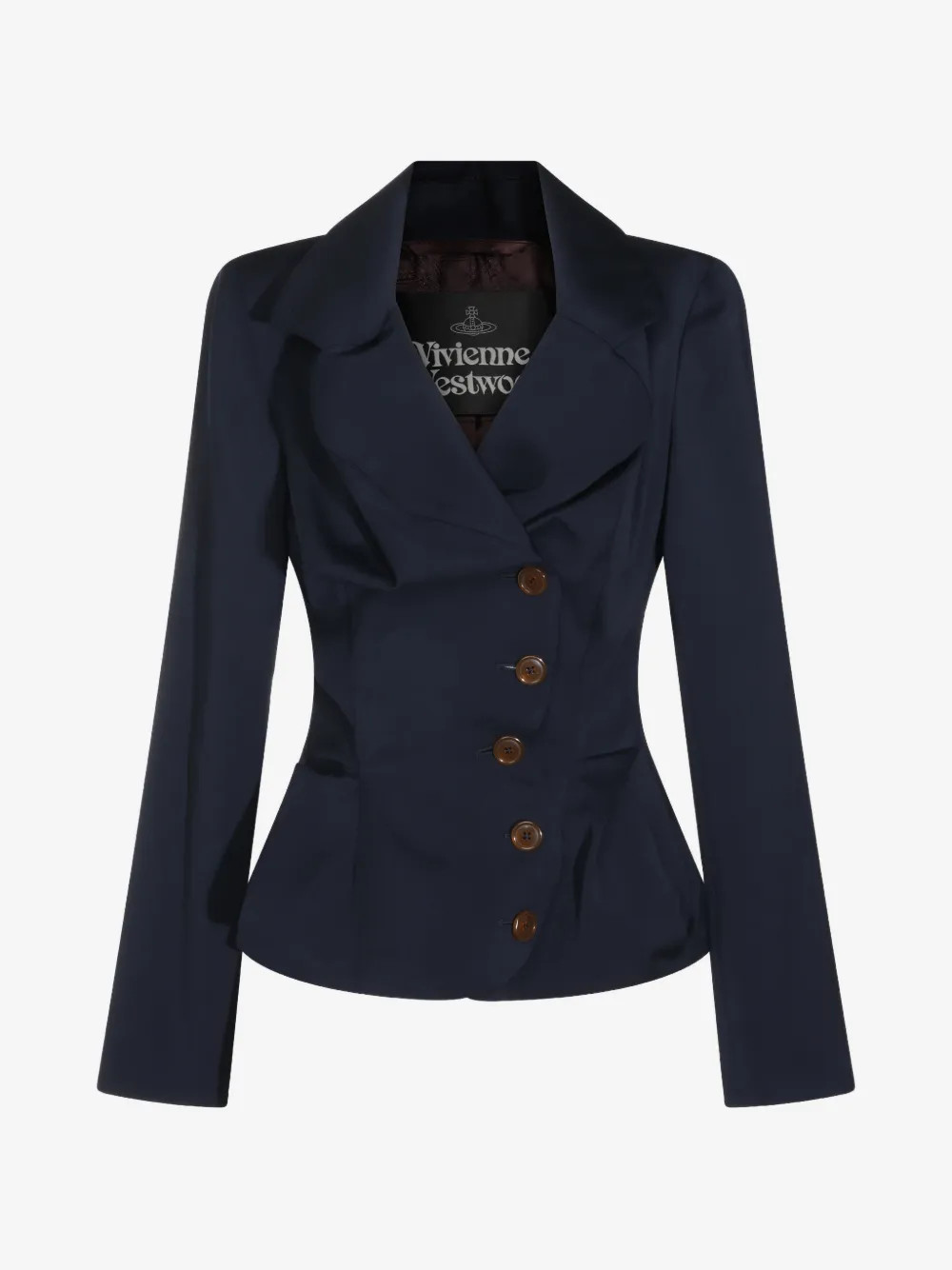 Vivienne Westwood asymmetric-fastening blazer - Blue | Farfetch Global