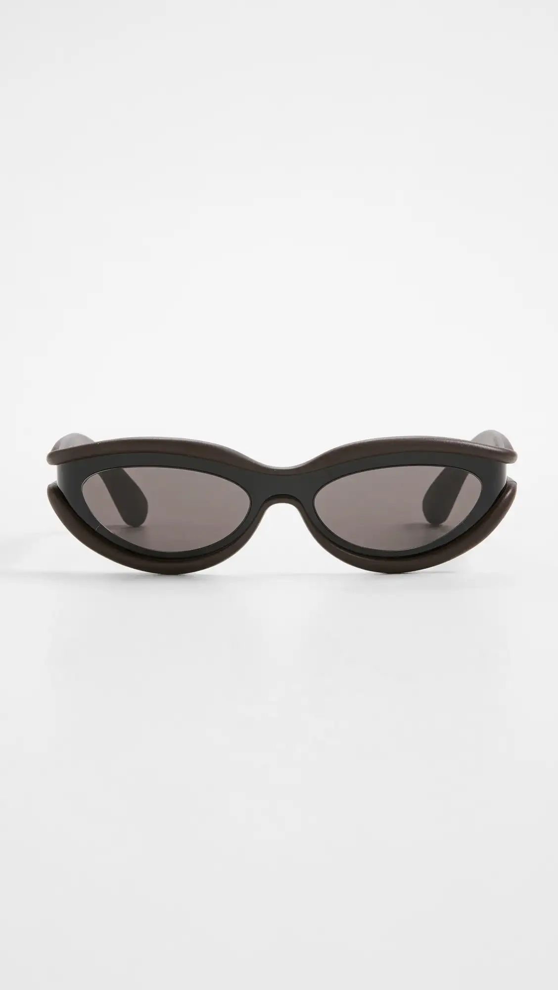 Bottega Veneta Original Rubber Oval Sunglasses | Shopbop | Shopbop