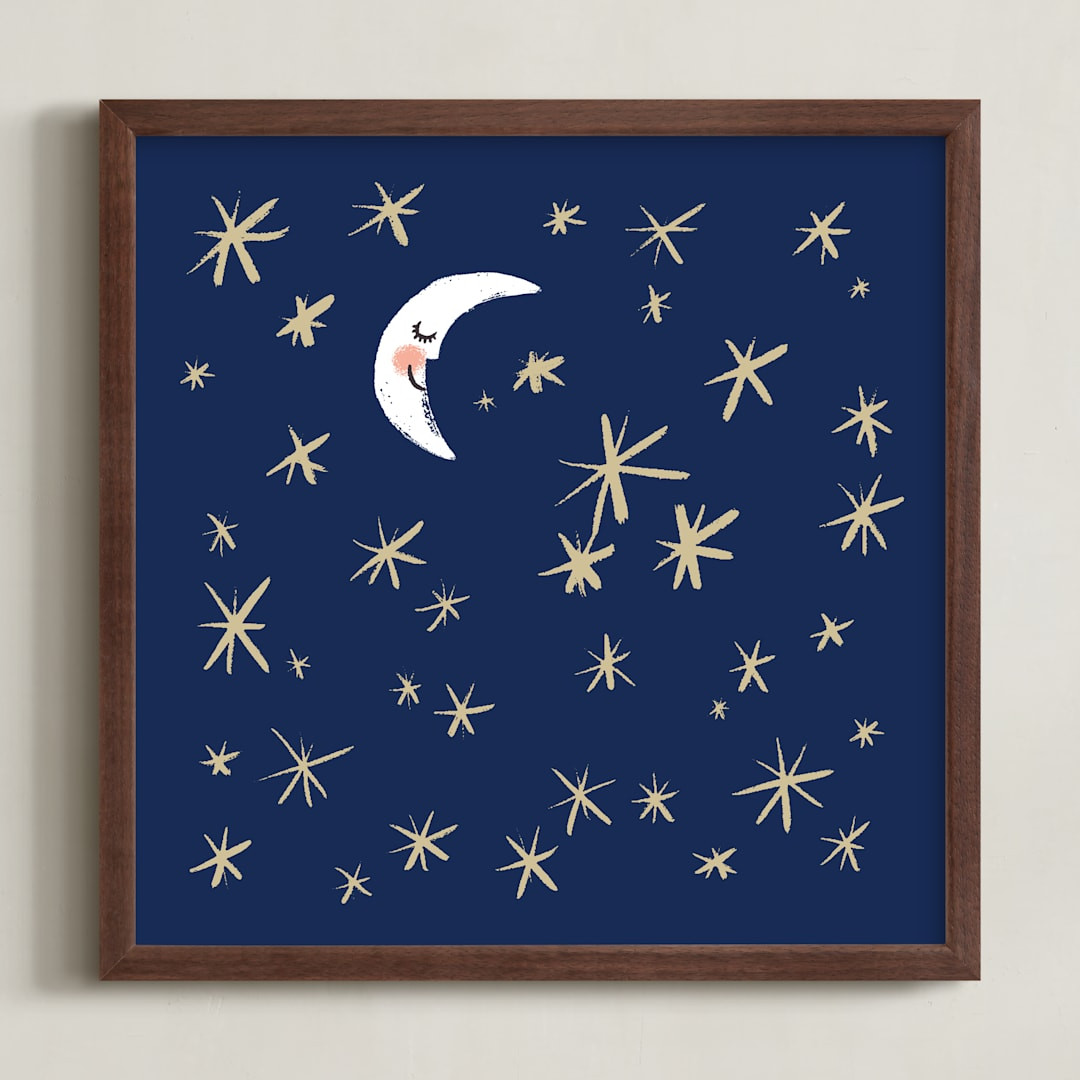 Good Night Moon and Stars | Minted