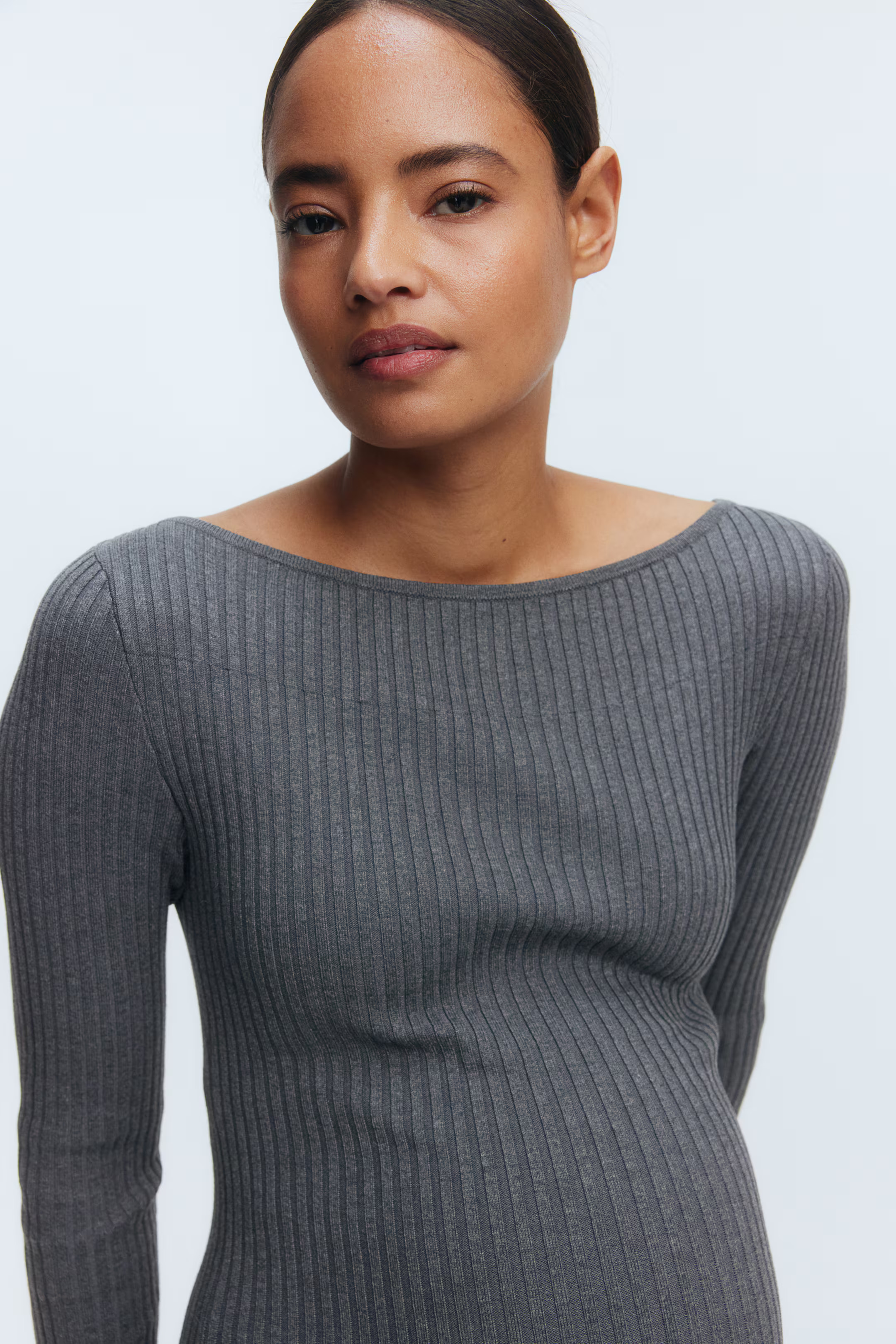 MAMA Boat-Neck Bodycon Dress | H&M (US + CA)