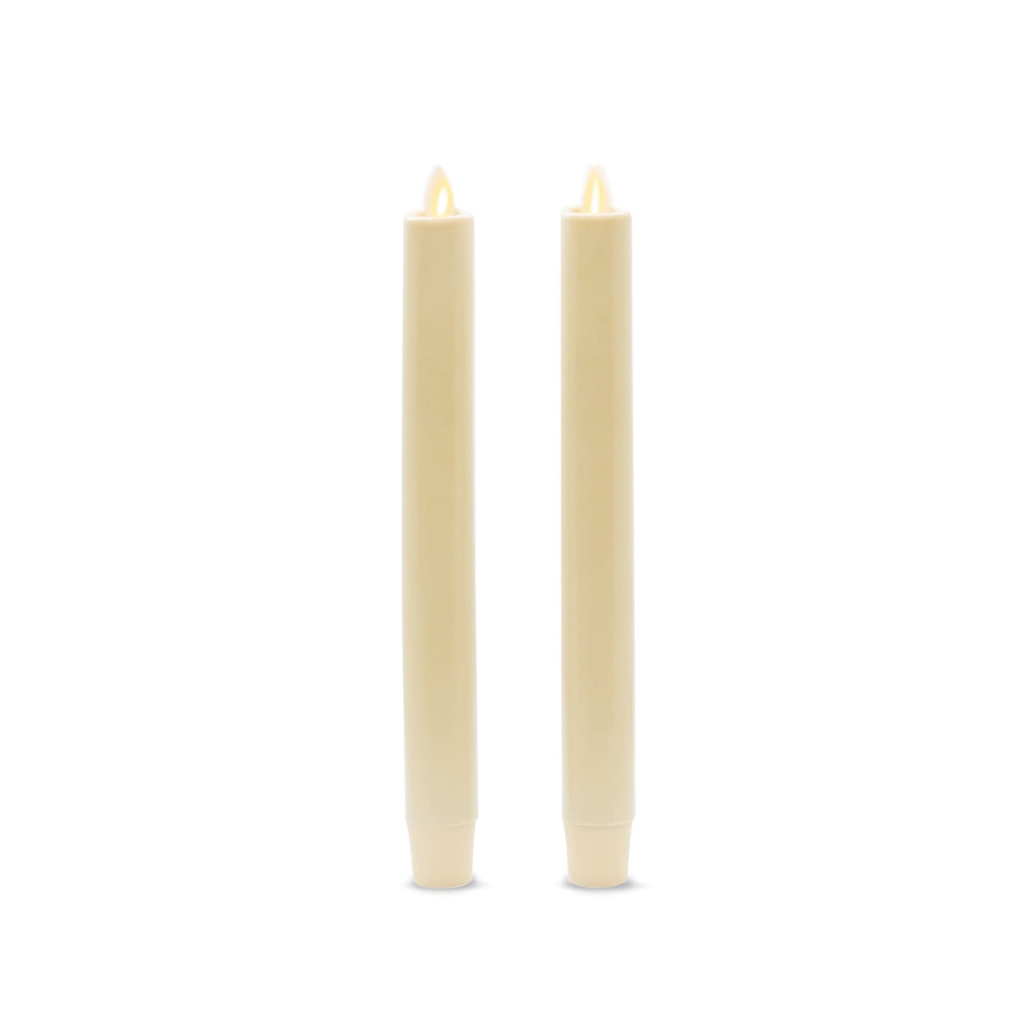Luminara Set of 2 Moving Flame LED Taper (1x9.75), Flameless Candle, Melted Edge, Smooth Wax, Uns... | Amazon (US)