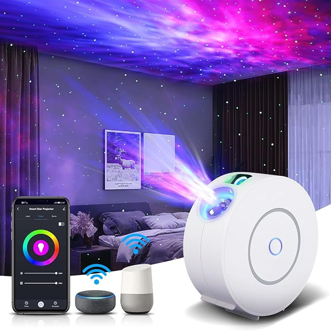 Galaxy Projector for Bedroom, Star Projector Galaxy Light, Smart APP&Voice Control, Northern Ligh... | Amazon (US)