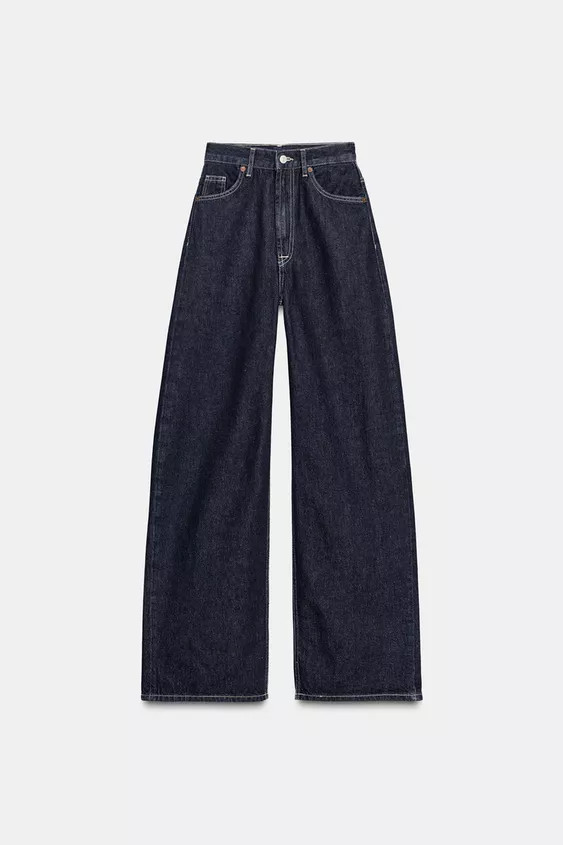 TRF EXTRA WIDE LEG HIGH-WAIST JEANS | Zara Canada