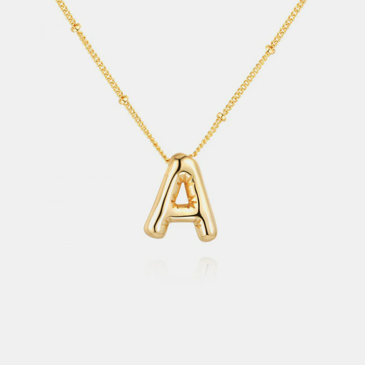 Bubble Initial Necklace A-J Style D / One Size | @shopisostyle