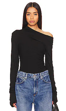 SNDYS Nyah Bodysuit in Black from Revolve.com | Revolve Clothing (Global)