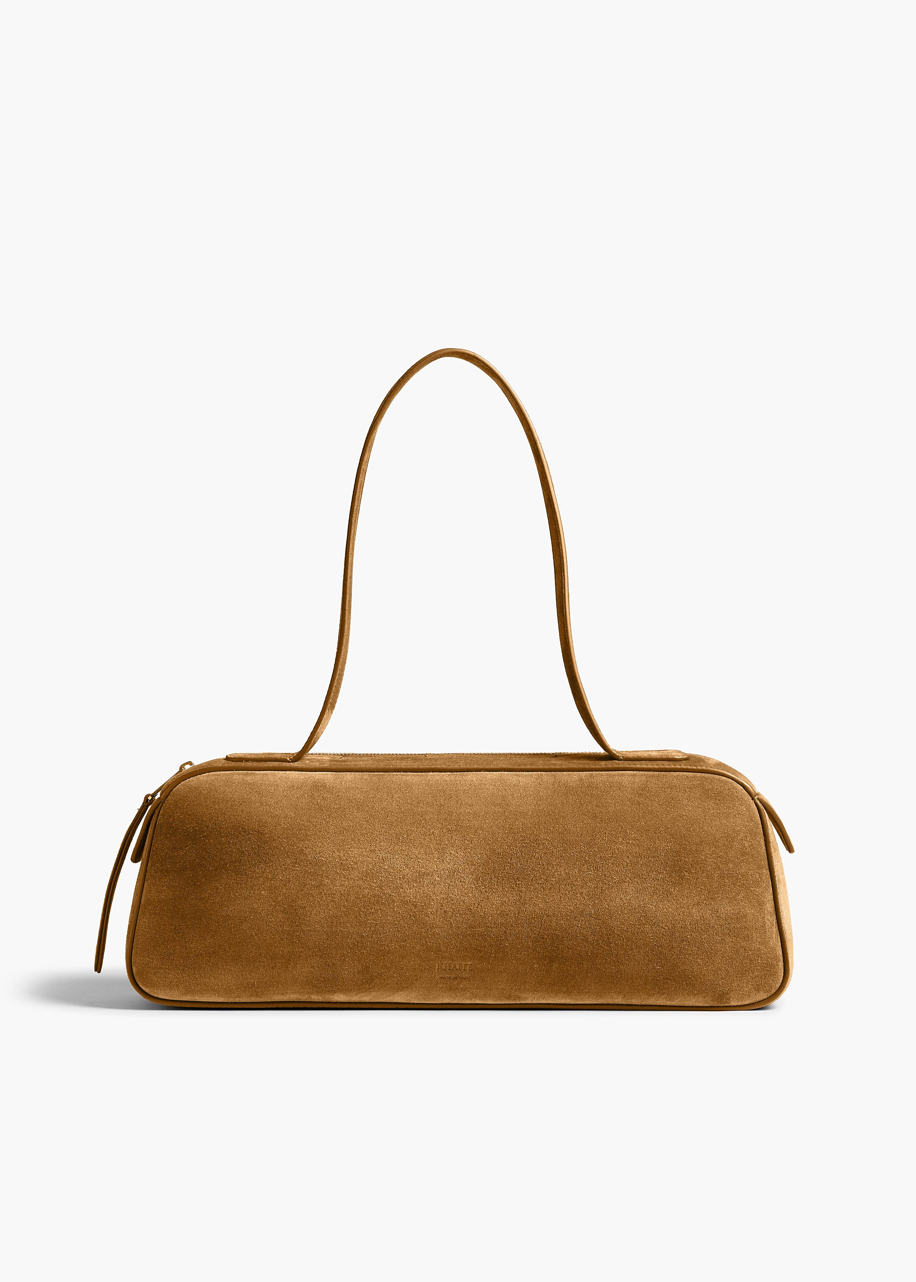 KHAITE - Simona Shoulder Bag In Mud Suede | Khaite
