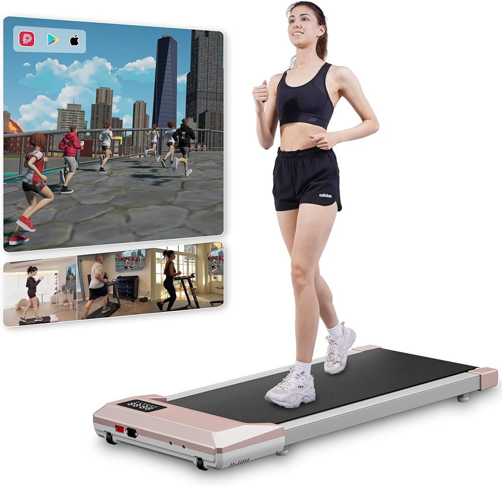 Superun Walking Pad Treadmill, 2.2HP Walking Treadmills for Home, 2 in 1 Portable Under Desk Trea... | Amazon (US)