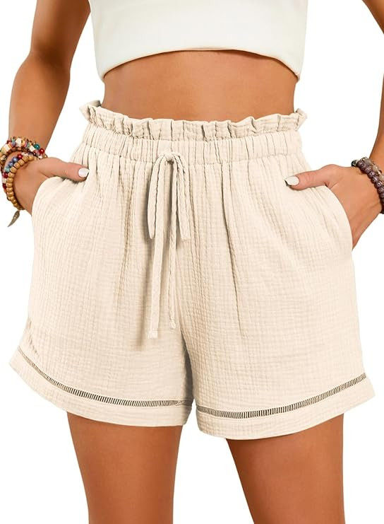 Dokotoo Womens Casual Shorts High Waisted 2024 Fashion Beach Cruise Shorts Cute Comfy Summer Shor... | Amazon (US)