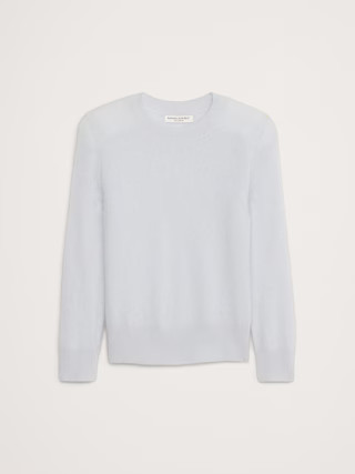 Lightweight Brushed Cashmere Crew-Neck Sweater | Banana Republic (US)