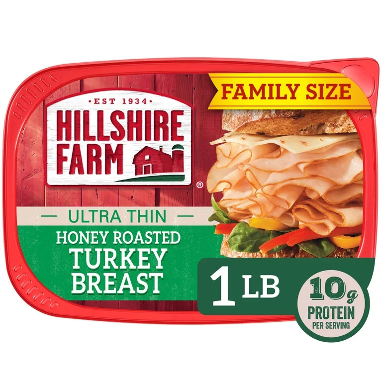 Hillshire Farm Ultra Thin Sliced Honey Roasted Turkey Breast Lunchmeat, 16 oz Plastic Tub, Refrig... | Walmart (US)