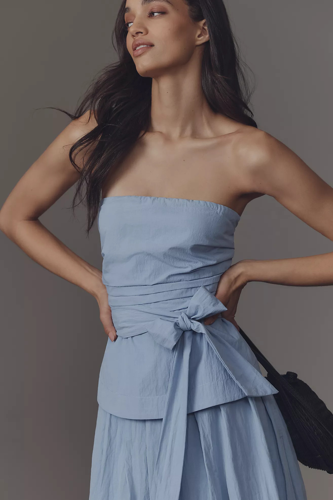 &.Layered Strapless Tie-Waist Blouse | Anthropologie (US)