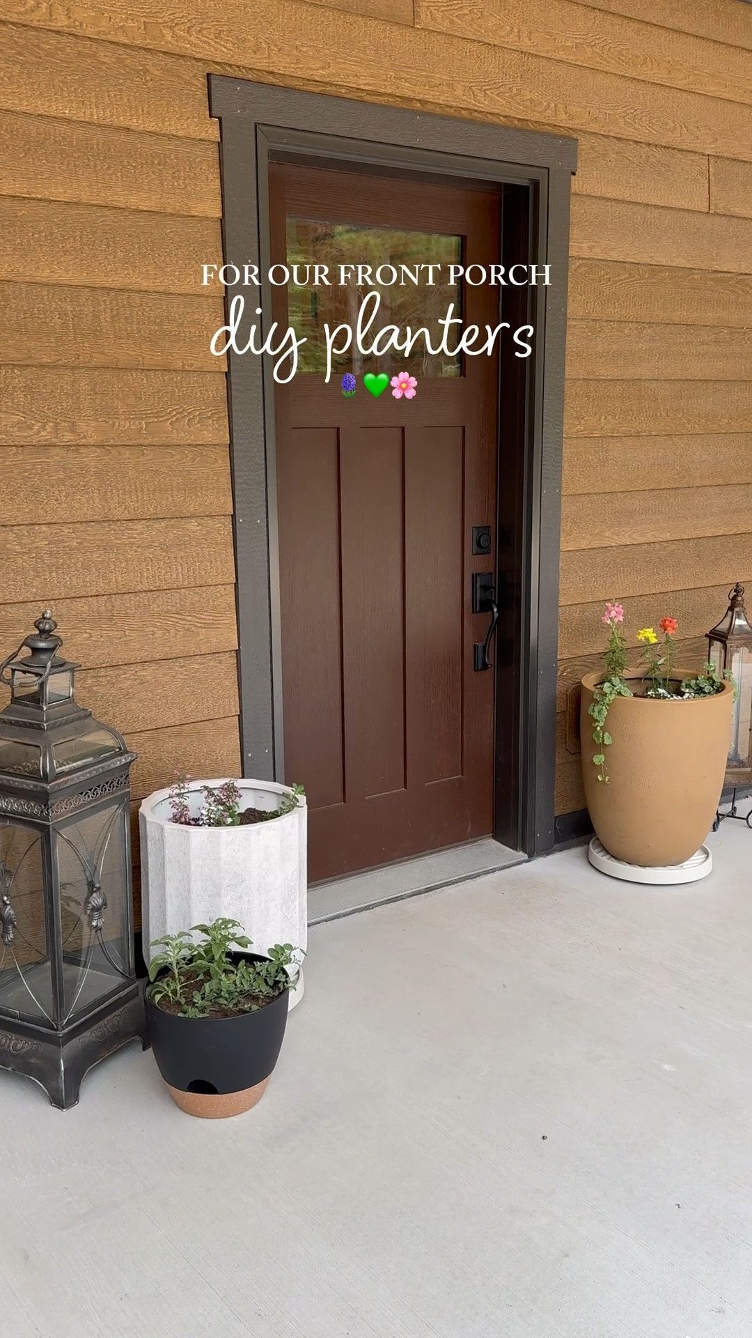 DIY flower planters! I picked these two planters up from Walmart and then headed to our local greenhouse to pick out some flowers. I love the way it turned out! #diy #planters #flowers #gardening

#LTKSeasonal #LTKHome