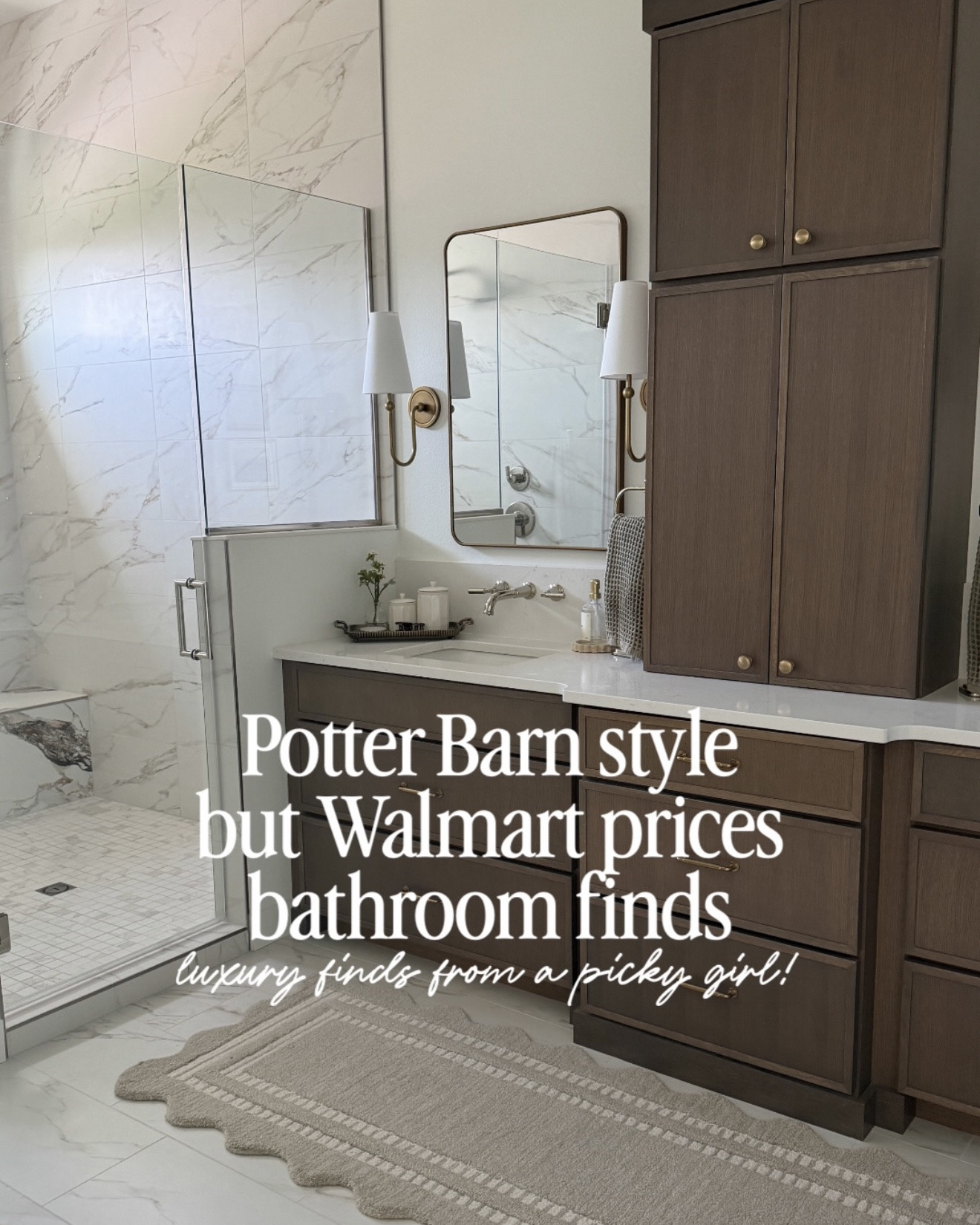 Looks like Pottery Barn, but on a Walmart budget! 😍 These luxury bathroom finds will have you saying OMG I should have bought this sooner!  #bathroom #boujeeonabudget #affordablehome

#LTKHome #LTKSaleAlert