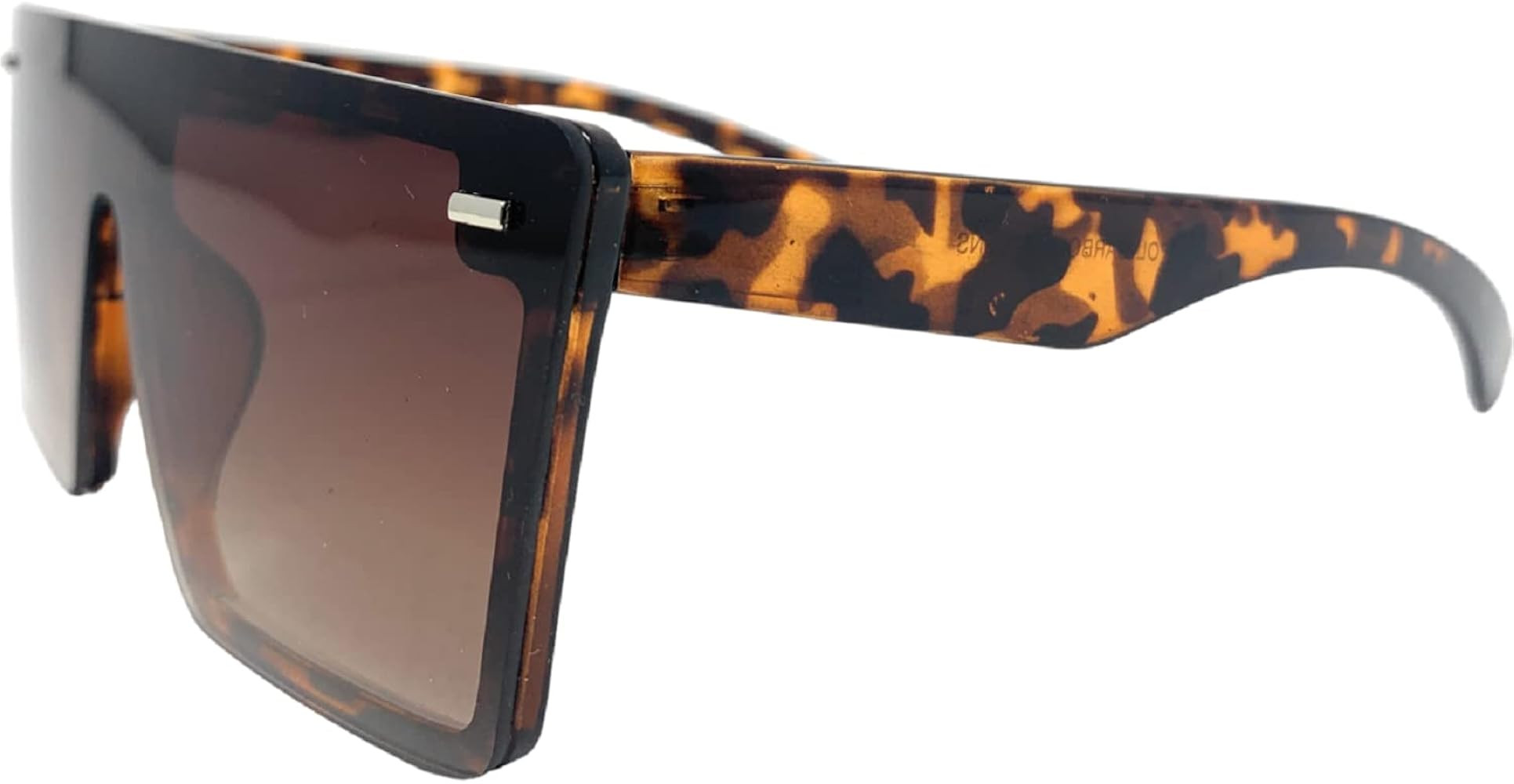 The Kim, Square Rimless Flat Top Shield Sunglasses Fashion Shades for Women Trendy Glasses Sunnie... | Amazon (US)