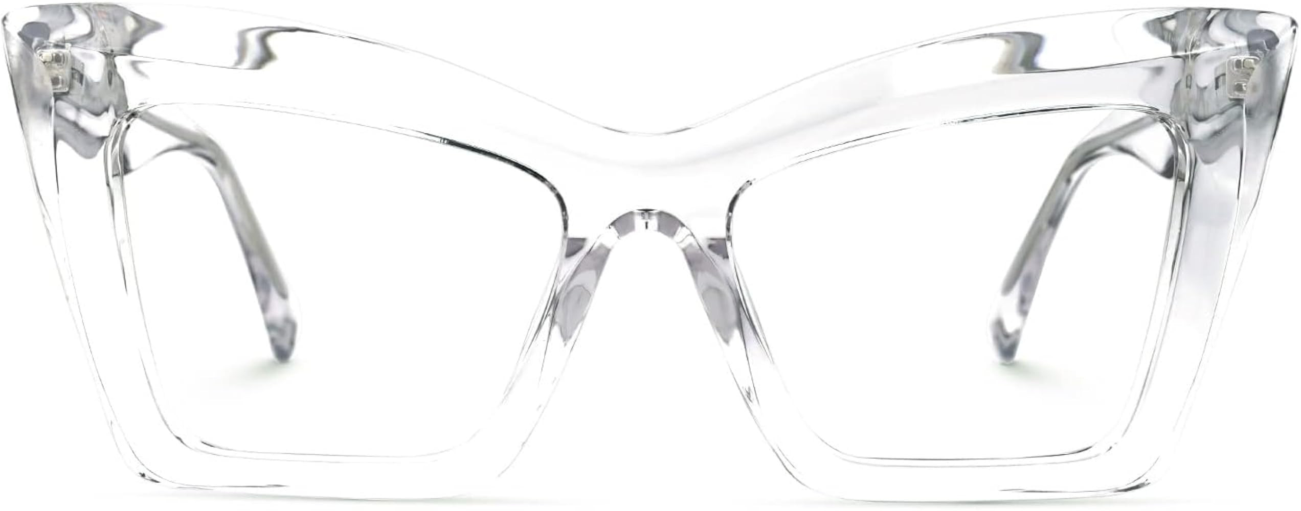 Zeelool Fashion Cat Eye Glasses Frame for Women with Non-prescription Clear Lens Boland ZJGA93917... | Amazon (US)