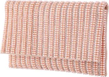 Nina Crystal & Imitation Pearl Embellished Clutch | Nordstrom | Nordstrom