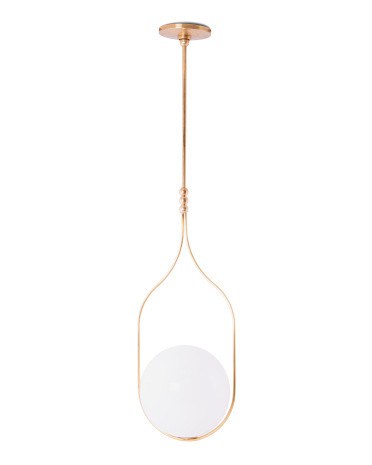 29x12 Jodo Brass Glass Pendant | TJ Maxx