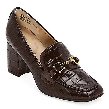 new!Liz Claiborne Mallard Womens Square Closed Toe Loafers | JCPenney