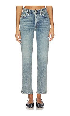 Rag & Bone Harlow Ankle Straight Jeans in Amity from Revolve.com | Revolve Clothing (Global)