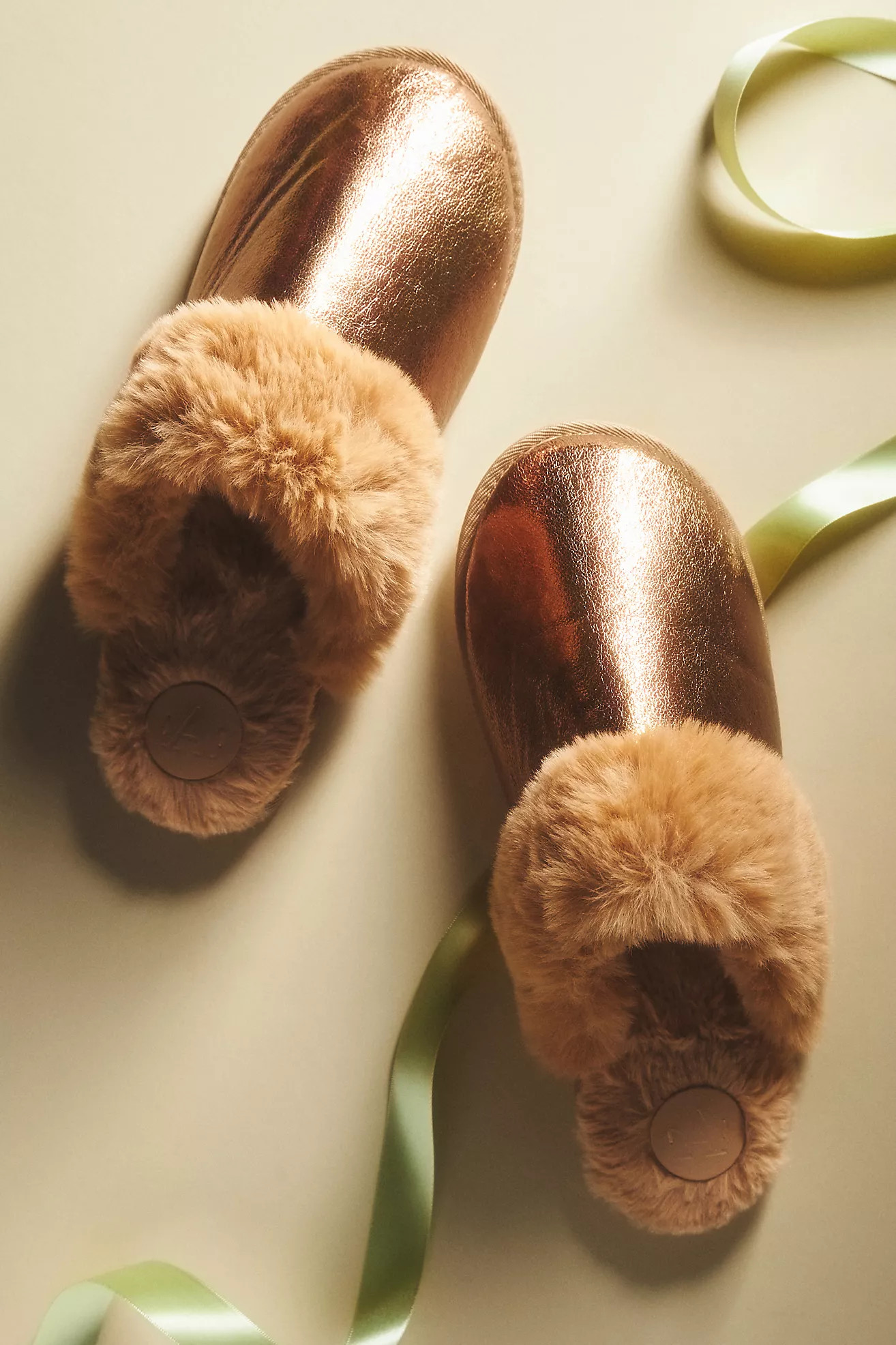 By Anthropologie Metallic Scuff Slippers | Anthropologie (US)