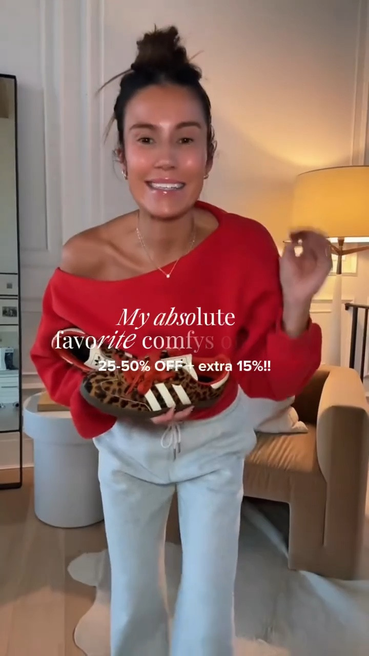 My favorite cozy sweats are on MAJOR sale @abercrombie for Black Friday!!  Get 25-50% off + an extra 15% off with code: CYBERAF ✨

Wearing size S in the red sweatshirt & XS in the gray sweatpants 

Gift for her, Abercrombie sale, teen girl gift, Black Friday sale 

#LTKCyberWeek #LTKGiftGuide #LTKSaleAlert