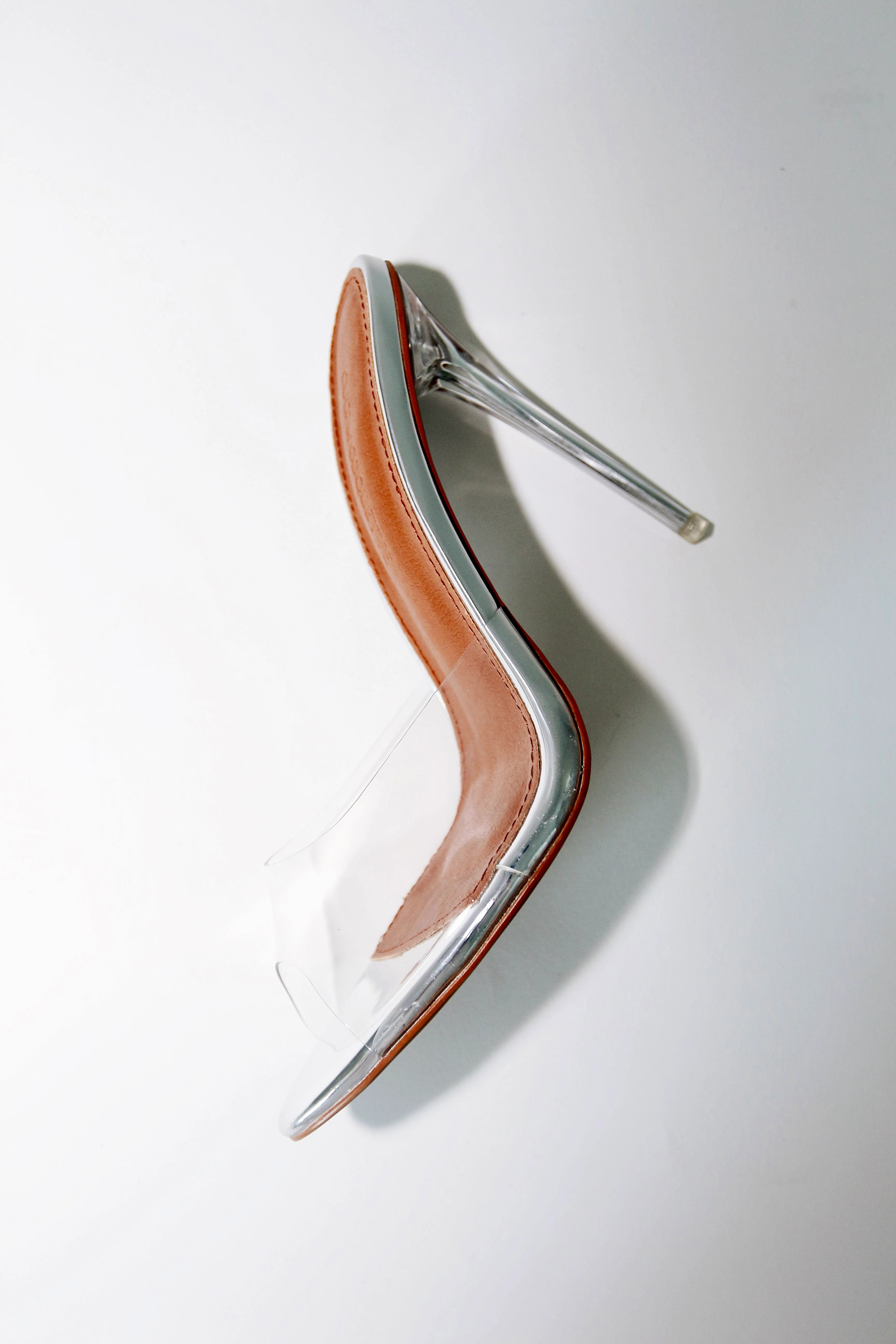 Lori Glass Slipper Mules 120 mm | CULT OF COQUETTE