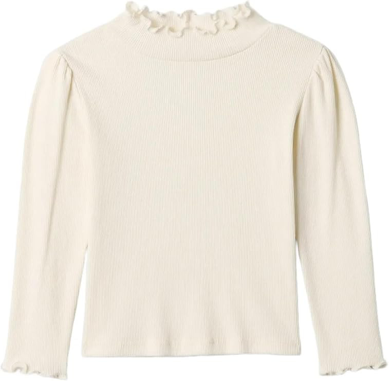GAP Baby Girls' Longsleeve Scalloped Turtleneck | Amazon (US)
