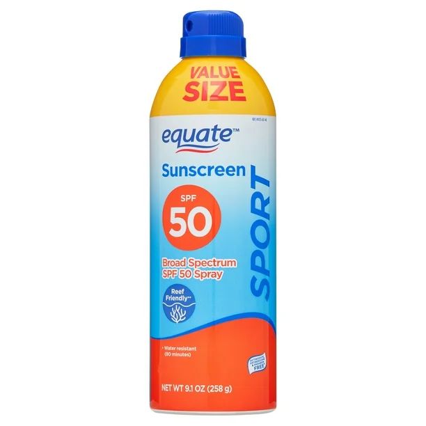 Equate Sport Broad Spectrum Sunscreen Value Size, SPF 50, 9.1 oz - Walmart.com | Walmart (US)