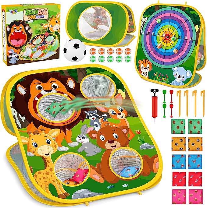Amazon.com: Animal Bean Bag Toss Game Toy Outdoor Toss Game, Family Party Party Supplies for Kids... | Amazon (US)