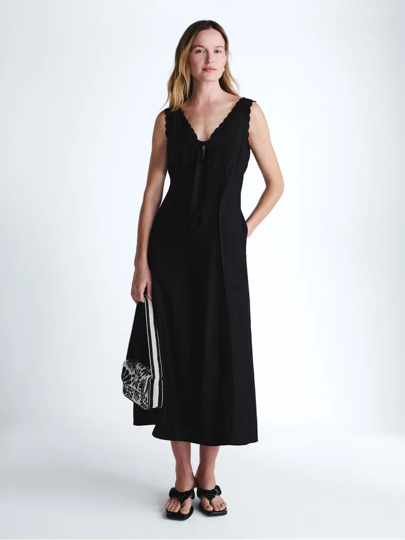 Scoop Women's and Women's Plus Maxi Keyhole Dress, Sizes 0-26W | Walmart (US)