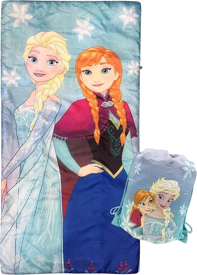 Disney Frozen Sparkle Slumber Sack - Cozy & Warm Kids Lightweight Slumber Bag/Sleeping Bag - Feat... | Amazon (US)