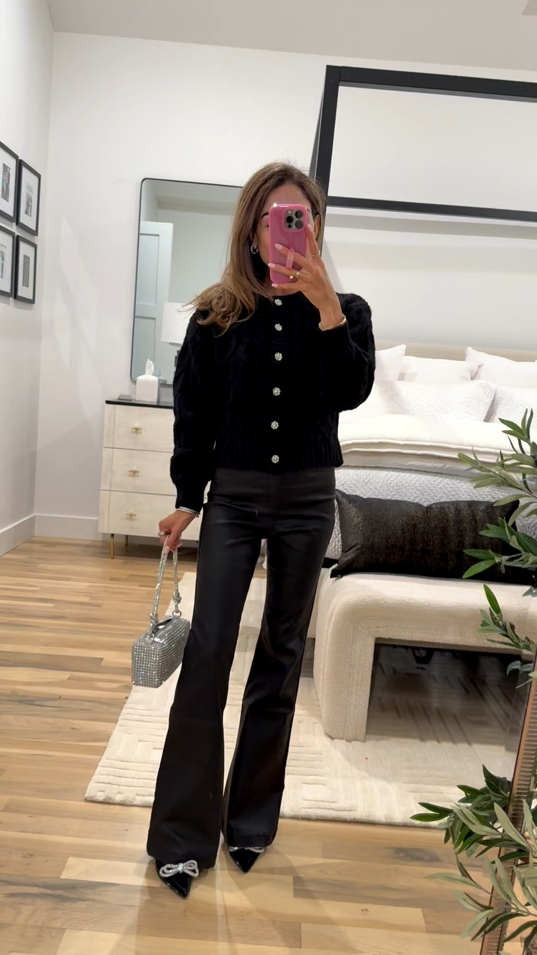 Holiday party outfit idea love this cable knit sweater with pretty buttons wearing size xs 

#LTKPetite #LTKFindsUnder50 #LTKHoliday