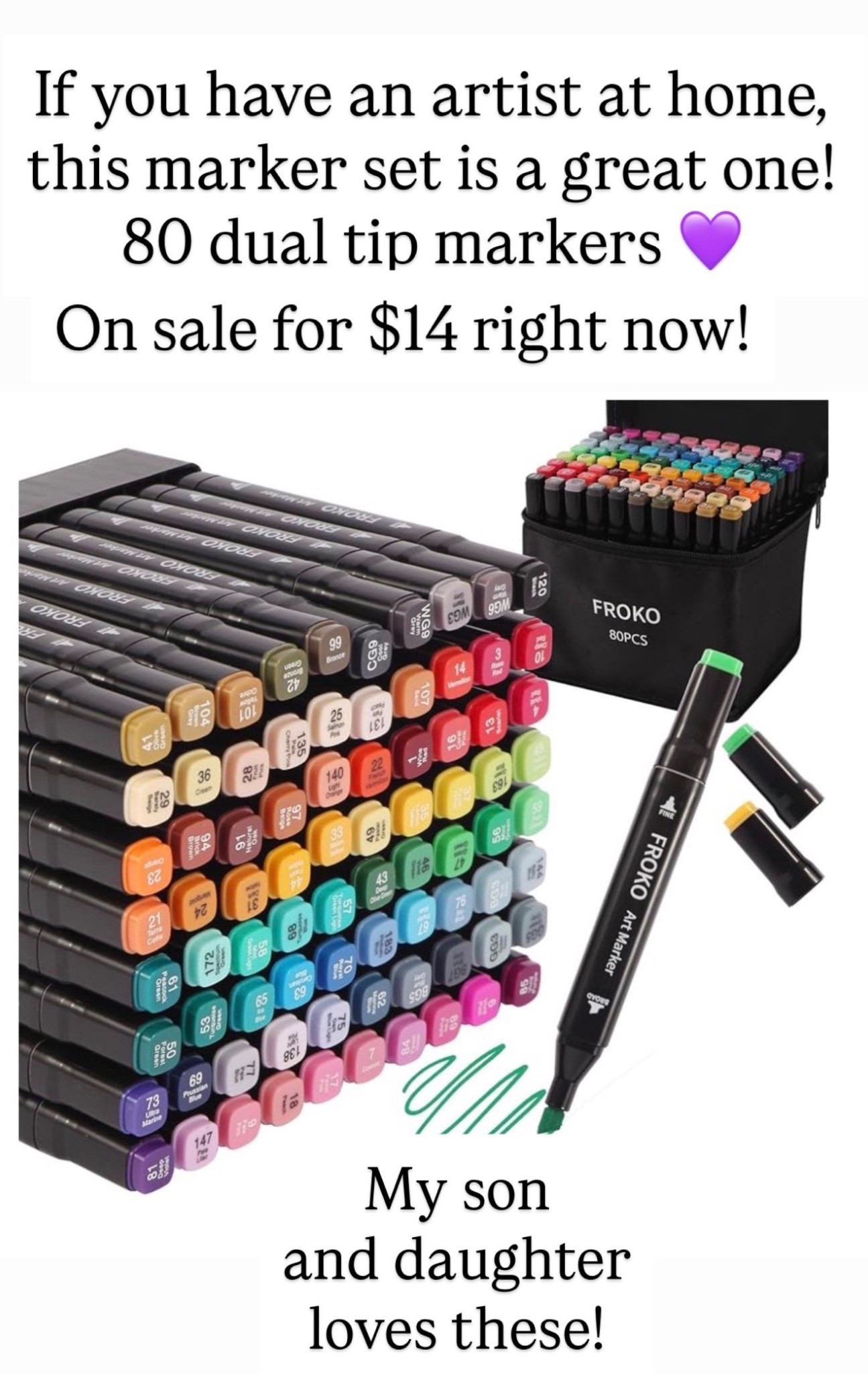 Love these dual tip markers 

#LTKKids