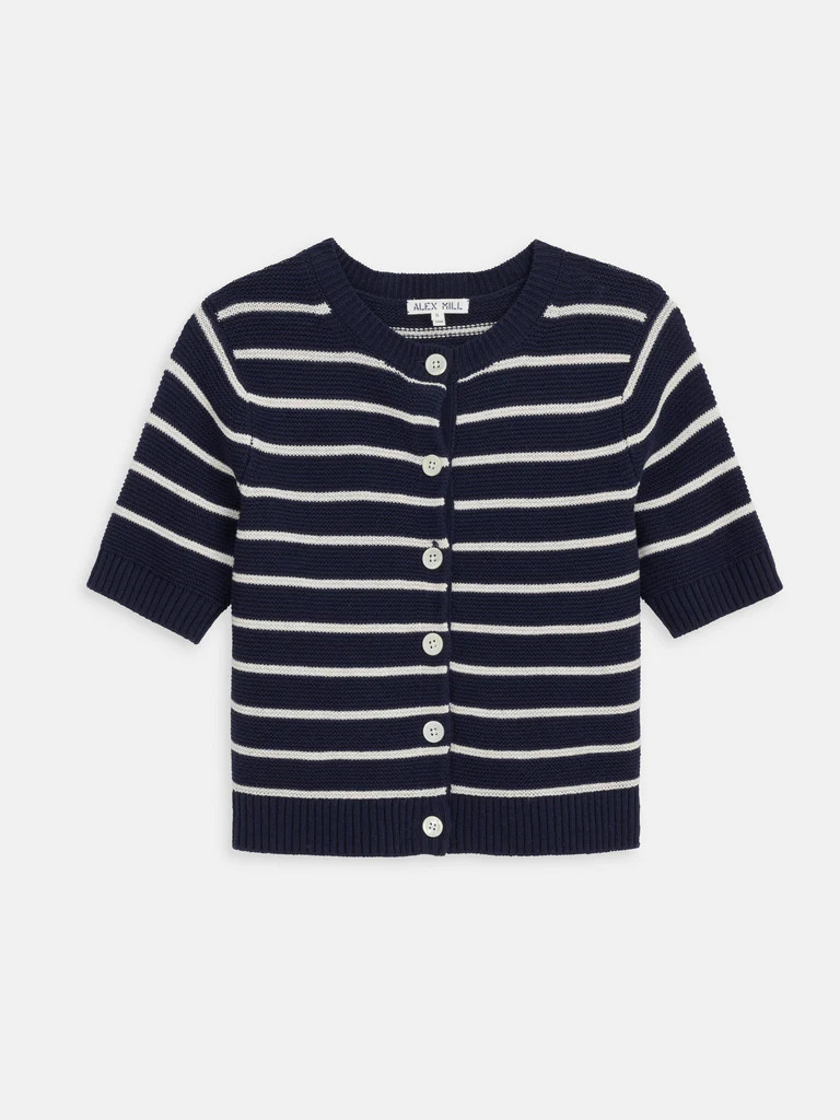 Elle Striped Sweater in Cotton Linen | Alex Mill