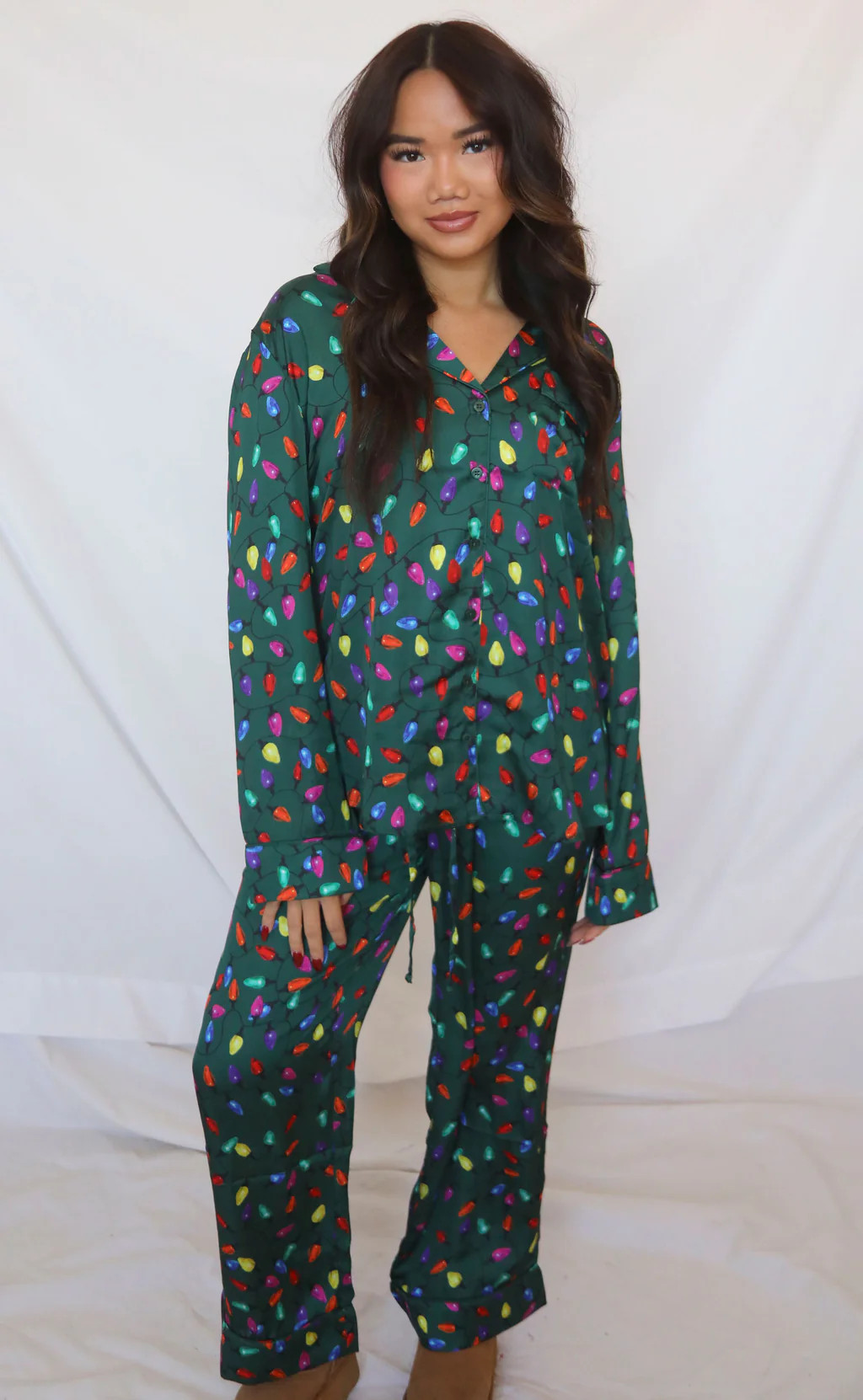 show me your mumu: classic pj set - festive lights | RIFFRAFF