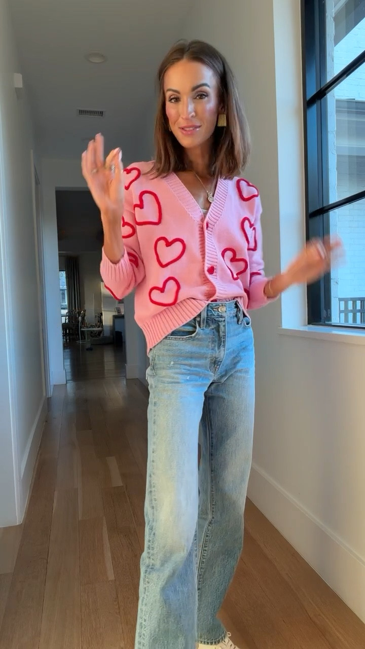 cutest heart sweater from target! ❤️ 