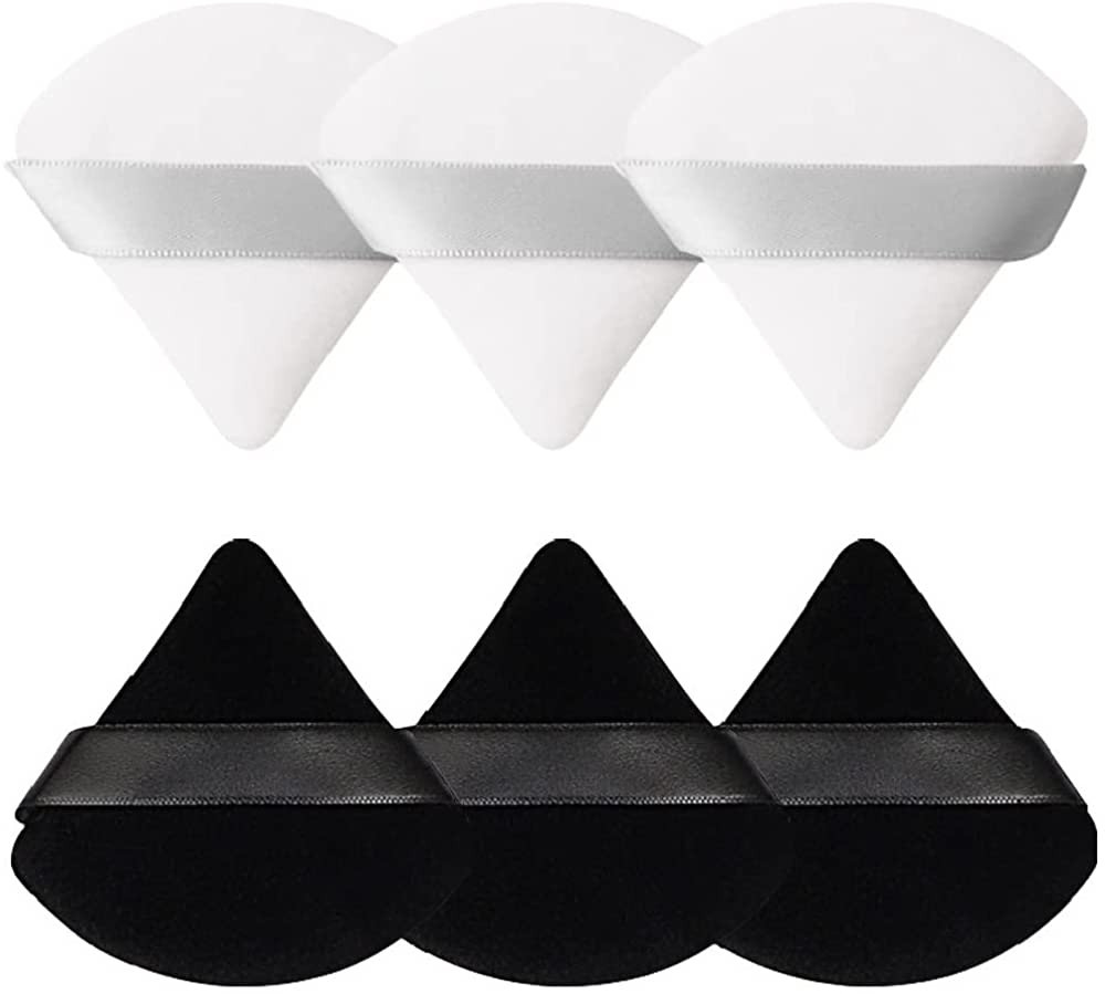 Pimoys 6 Pieces Powder Puff Face Soft Triangle Makeup Puff for Loose Powder Body Powder, Wedge Sh... | Amazon (US)