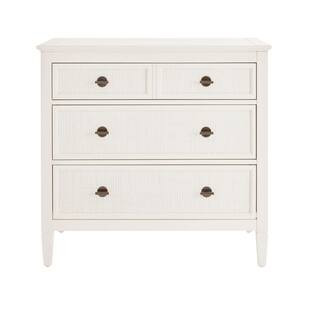 Marsden Ivory 3-Drawer Cane Chest of Drawers (38 in W. X 36 in H.) | The Home Depot