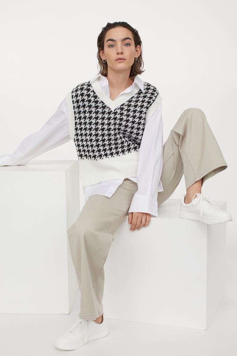 Pullunder mit Zopfmuster | H&M (DE, AT, CH, NL, FI)