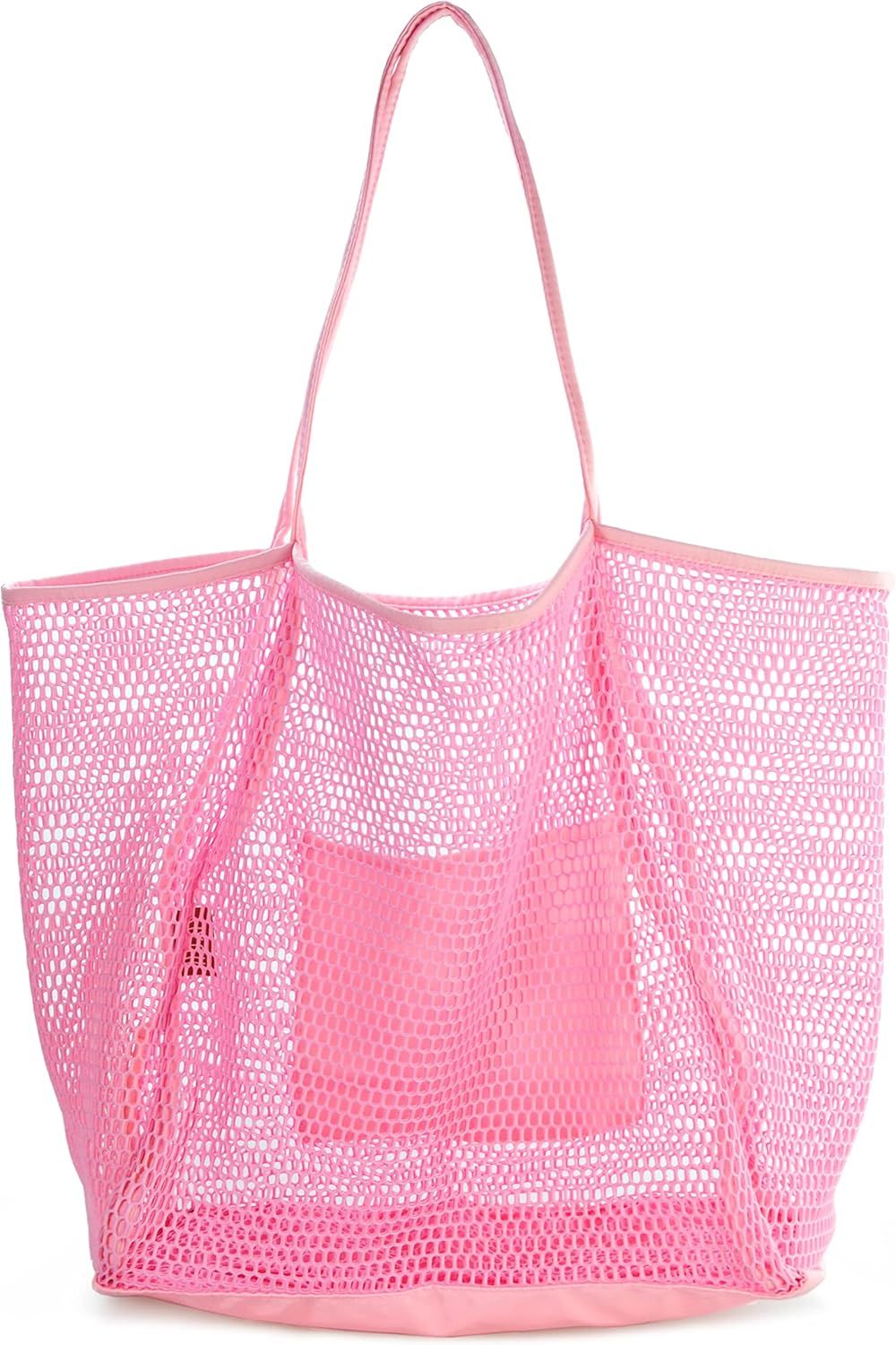 HOXIS Mesh Beach Tote Womens Shoulder Handbag | Amazon (US)