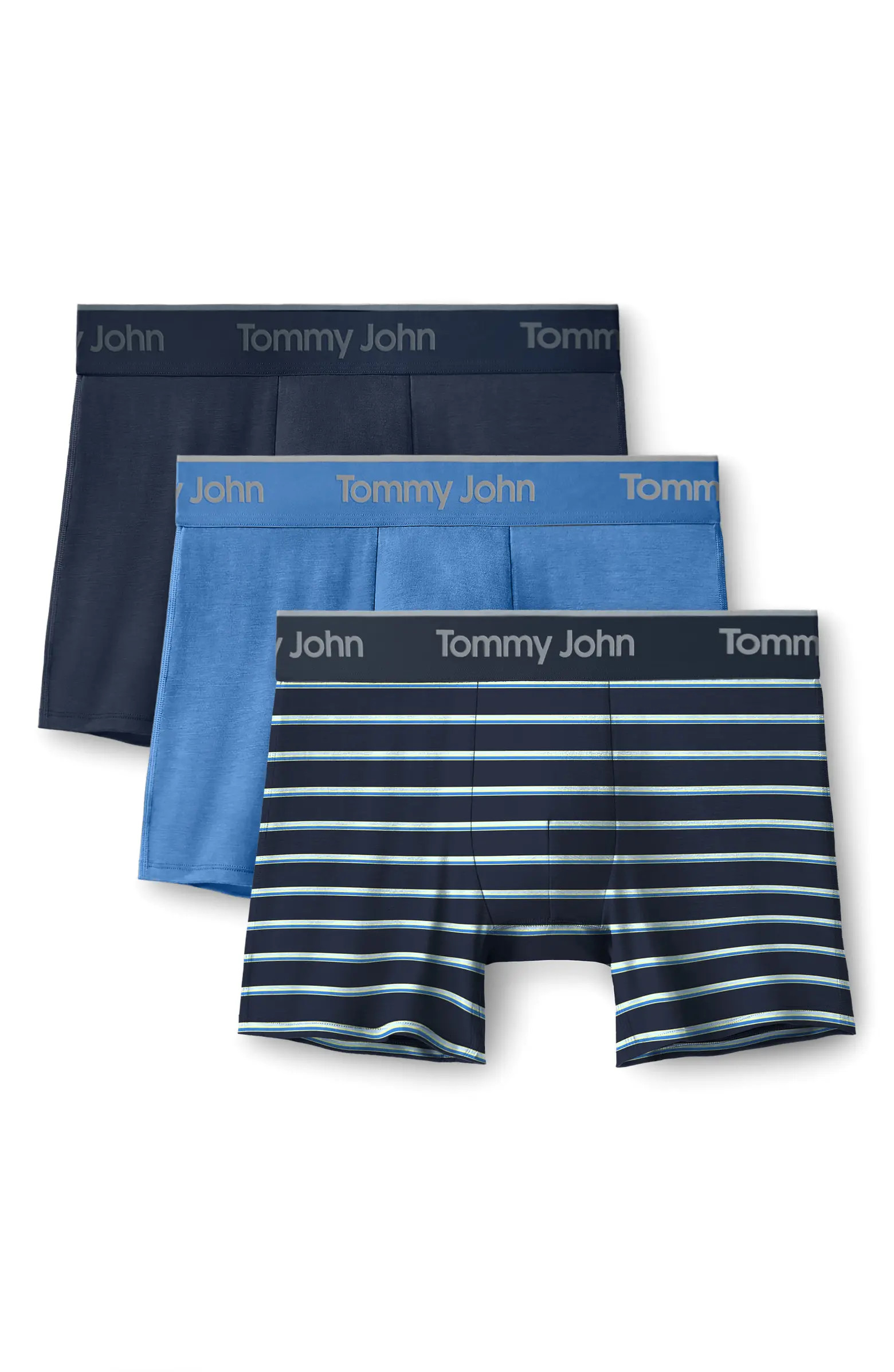 Assorted 3-Pack Second Skin 4-Inch Stretch Modal Boxer Briefs | Nordstrom