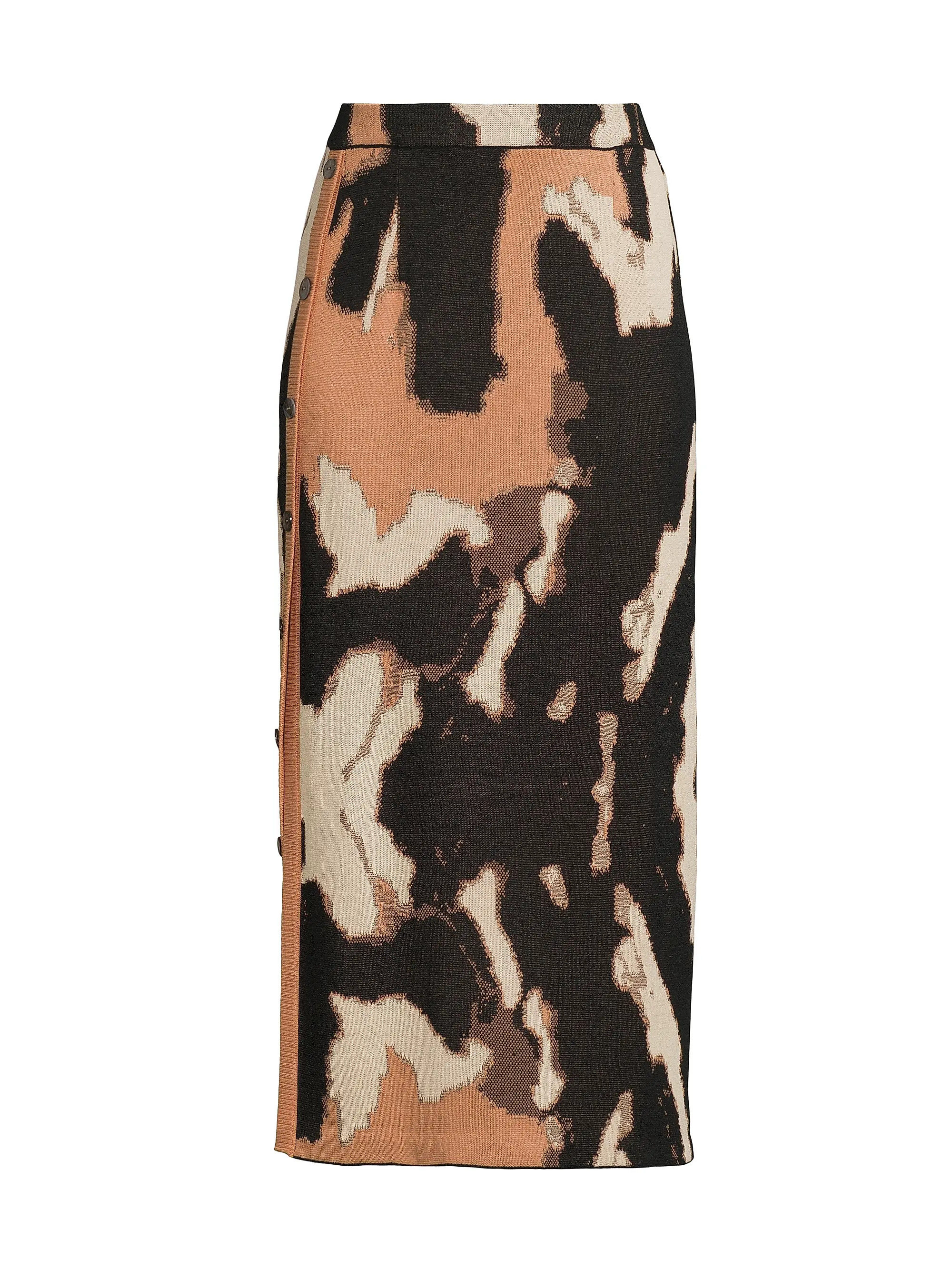 Camouflage Jacquard Midi-Skirt | Saks Fifth Avenue