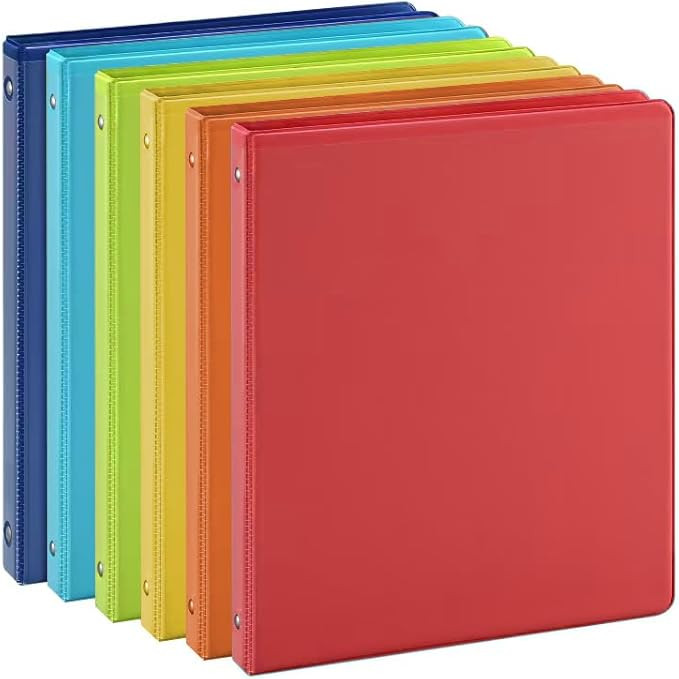 0.5-inch 3-Ring Binder with 2 Interior Pockets, 0.5'' Basic Binders Holds US Letter Size 8.5'' x ... | Amazon (US)
