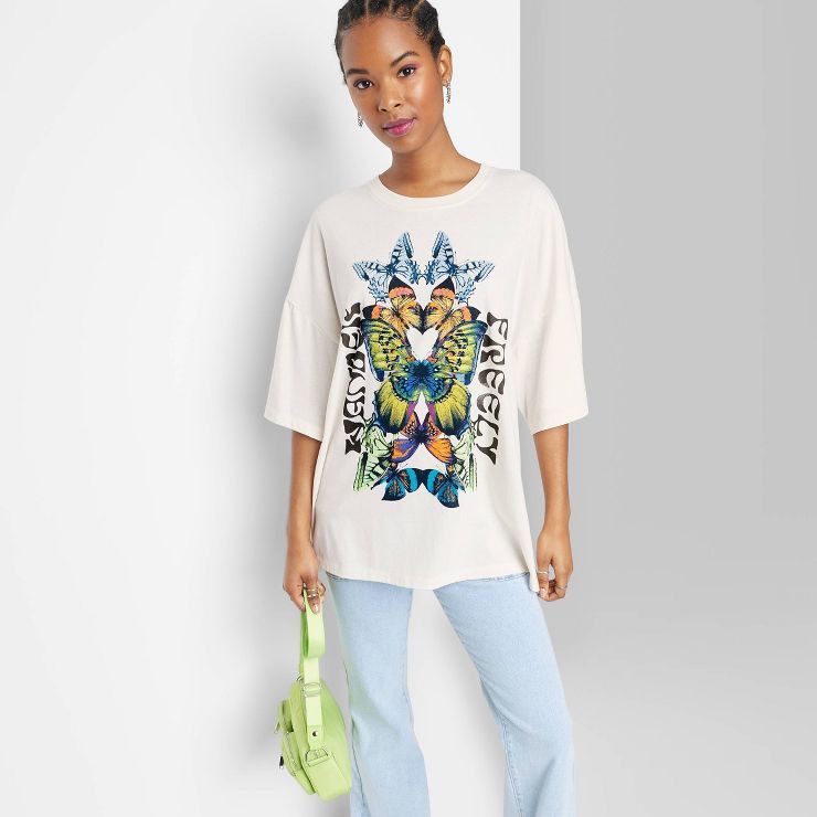 Women's Short Sleeve Oversized Graphic T-Shirt - Wild Fable™ | Target