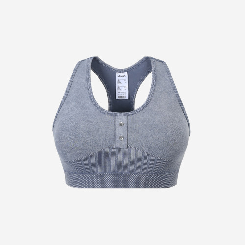 All Tension Sports Bra Racerback - Blue Tint | Musinsa Global