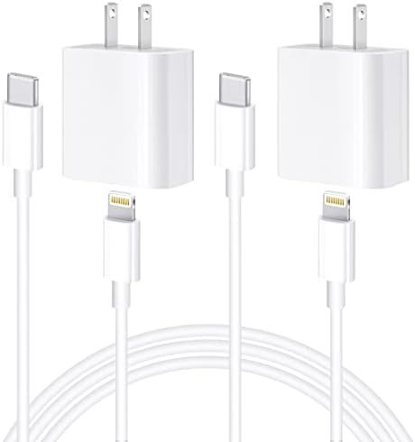 iPhone Fast Charger,【Apple MFi Certified】2-Pack 20W USB C Fast Charger with 6FT USB C to Lightning C | Amazon (US)