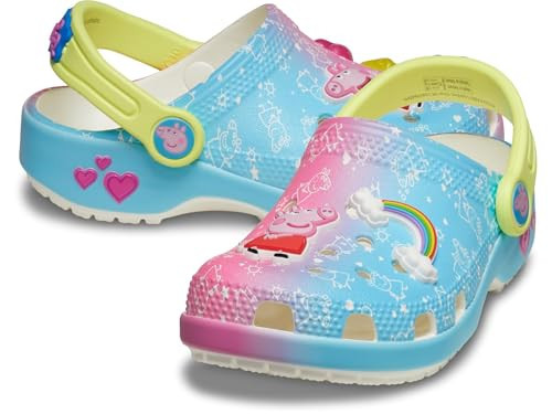 Crocs Kids Unisex Classic Peppa Pig Clogs (Toddler) Multi 4 Medium | Amazon (US)