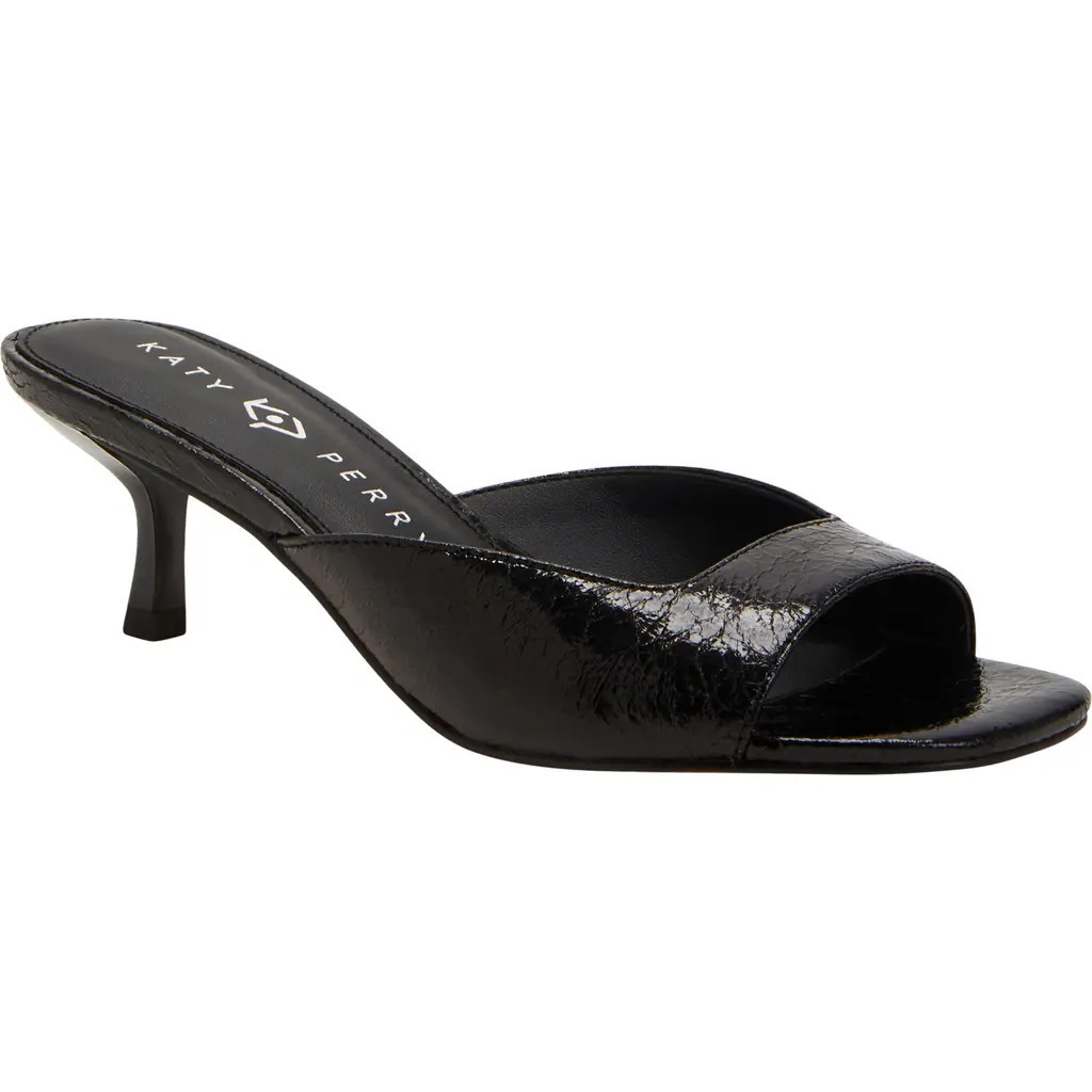Katy Perry The Ladie Kitten Heel Slide Sandal in Black at Nordstrom, Size 9.5 | Nordstrom