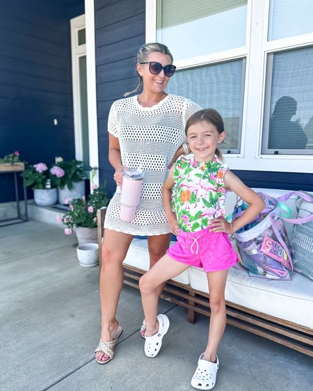 Pool day with my favorite 7 year old girl. 

Loving this new cover-up dress from Amazon! I sized up to a medium. Same with the swimsuit. 

So obsessed with Kinsleys one-piece swimsuit from Janie & Jack. She loves it, too! It has a great back detail too. 

#LTKunder50 #LTKfamily #LTKswim